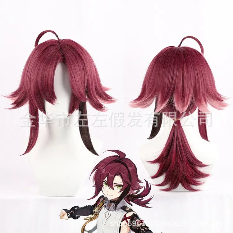 Genshin Impact Shikanoin Heizou Cosplay Wig LONG party Synthetic Costume Wigs
